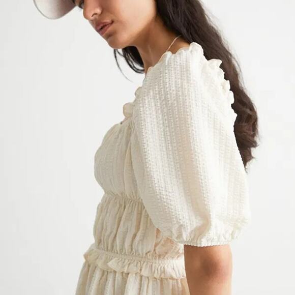 & other stories Voluminous Puff Sleeve Mini Dress - Picture 4 of 6